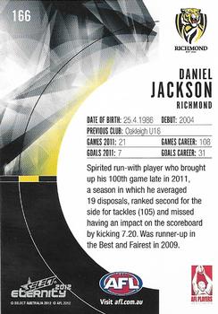 2012 Select AFL Eternity #166 Daniel Jackson Back